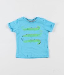 Modré tričko s krokodílmi MOTHERCARE
