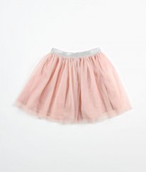 Růžová šifónová sukně se třpytem F&F