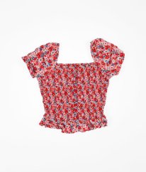 Červená květovaná halenka PRIMARK