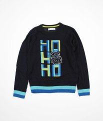 Tmavě modrý vánoční svetr MARKS & SPENCER