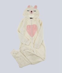 Krémový plyšový overal se zlatou nití 9TH AVENUE