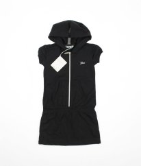 Černé pružné mikinové šaty GEOX