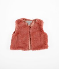 Cihlová plyšová vesta PRIMARK