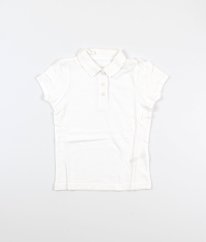 Bílé dívčí piké polo tričko GEORGE