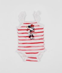 Bíločervené proužkované tílkové body DISNEY