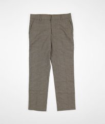 Hnedošedé kárované spoločenské nohavice H&M