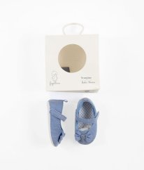 Nebesky modré capáčka s mašličkami (EU 19, stélka 11,7 cm) FAGOTTINO
