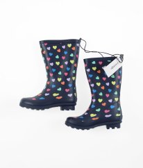 Modré gumáky se srdíčky (EU 28, stélka17,5)  GEORGE