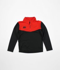 Červenočerná silnější sportovní mikina CANTERBURY