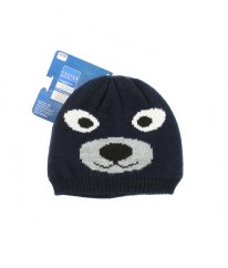 Tmavě modrá zateplená čepice