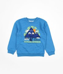 Modrá silnější mikina s obrázkem H&M