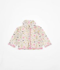 Smetanová propínací mikina s motýlky