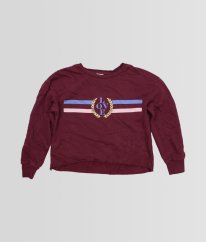 Bordová silnejšia mikina RIVER ISLAND