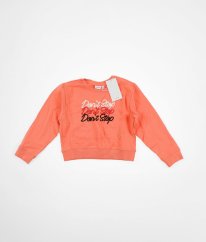 Oranžová silnější mikina s nápisem NAME IT