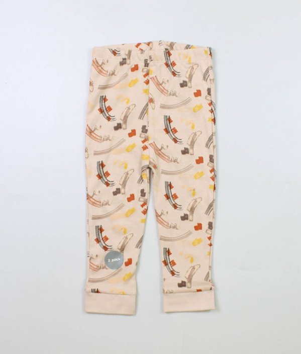 Hnědé pyžamové kalhoty se vzorem NUTMEG