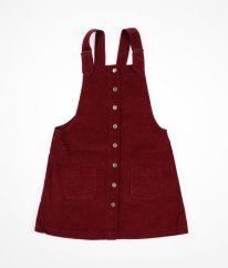 Bordová manžestrová šatová sukňa COOPERATIVE