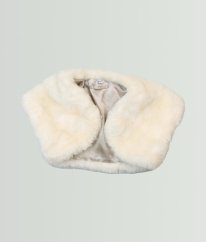 Béžová plyšová vesta MATALAN