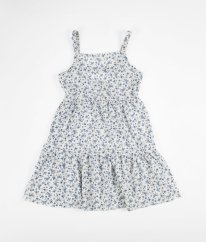 Bílé šaty s modrými květy PRIMARK