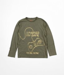 Olivové triko s obrázkem F&F