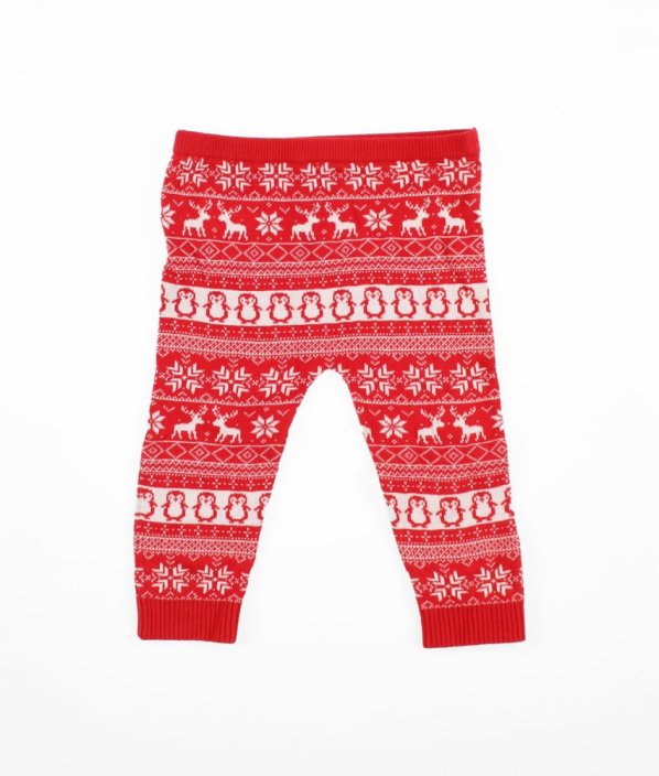 Červené svetříkové kalhoty NUTMEG