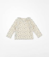 Smetanové úpletové triko/halenka s límečkem PRIMARK