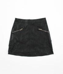Černá koženková sukně F&F