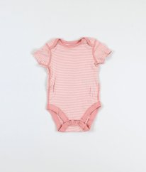 Bielo-ružové prúžkované body MARKS & SPENCER