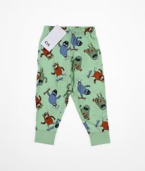 Zelené pyžamové kalhoty s příšerkami C&A