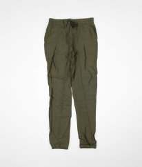 Khaki lehké kalhoty DE FACTO