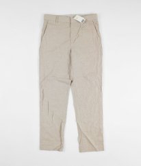 Béžové kalhoty se lnem H&M