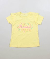Žluté tričko s květy NUTMEG