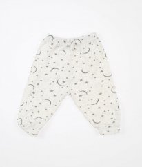 Bílé pyžamové kalhoty s hvězdičkami