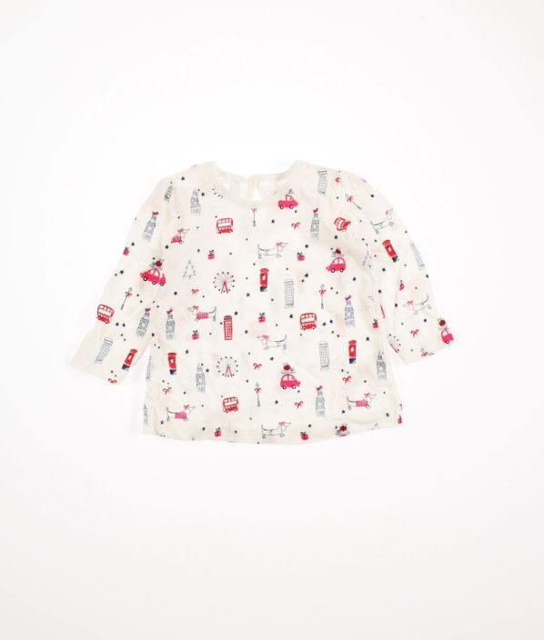 Biela tunika s obrázkami GEORGE