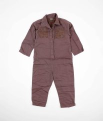 Ružovo-fialový nohavicový overal z hrubšej bavlny NEXT