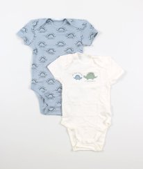 Súprava 2 ks smotanového a šedého body z dinosaurami C&A