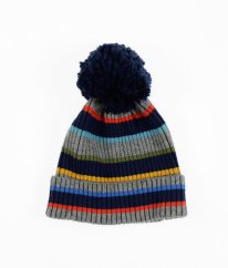 Šedomodrá proužkovaná čepice MARKS & SPENCER