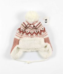 Krémovorůžová zateplená čepice C&A