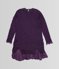 Čučoriedkovoostružinové silnejšie hebké šaty BENETTON