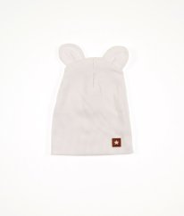 Biela žebrovaná čiapka ZYZIO & ZUZIA