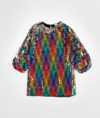 Barevné flitrové šaty se spodničkou ZARA