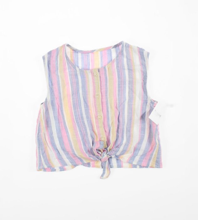 Farebná pruhovaná blúzka s ľanom NUTMEG