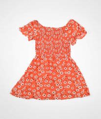 Korálové šaty s květy MARKS & SPENCER