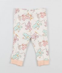 Smetanové pyžamové kalhoty s medvídky NUTMEG
