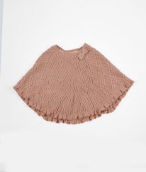 Starorůžové svetrové pončo CYNTHIA ROWLEY