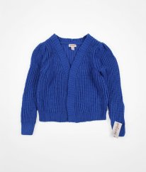 Modrý silný svetrový prehoz s jemným leskom CAT & JACK