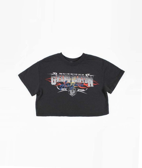 Antracitové mikinové crop tričko BERSHKA