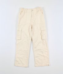 Krémové kalhoty ze silné bavlny PRIMARK