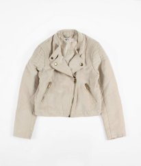 Béžová velurová bunda jaro/podzim H&M