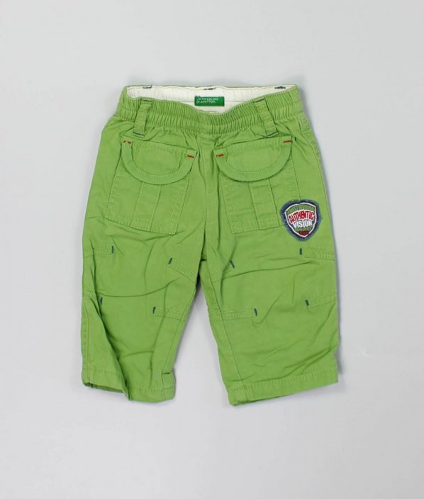 Zelené podšité kalhoty BENETTON