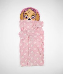 Růžová plyšová deka/župan s kapucí PAW PATROL
